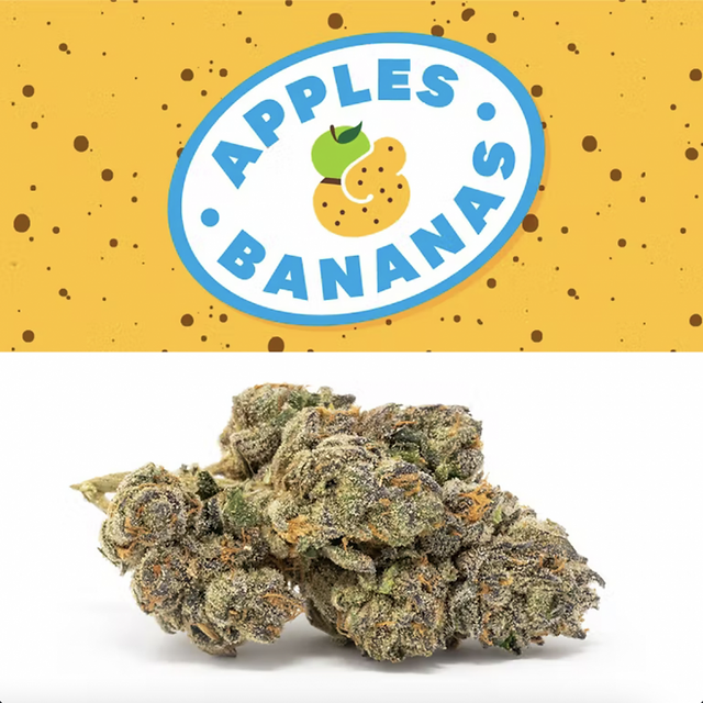 Apples Bananas Strain Cookies Weed Flower Hybrid Balance Indica /Sativa